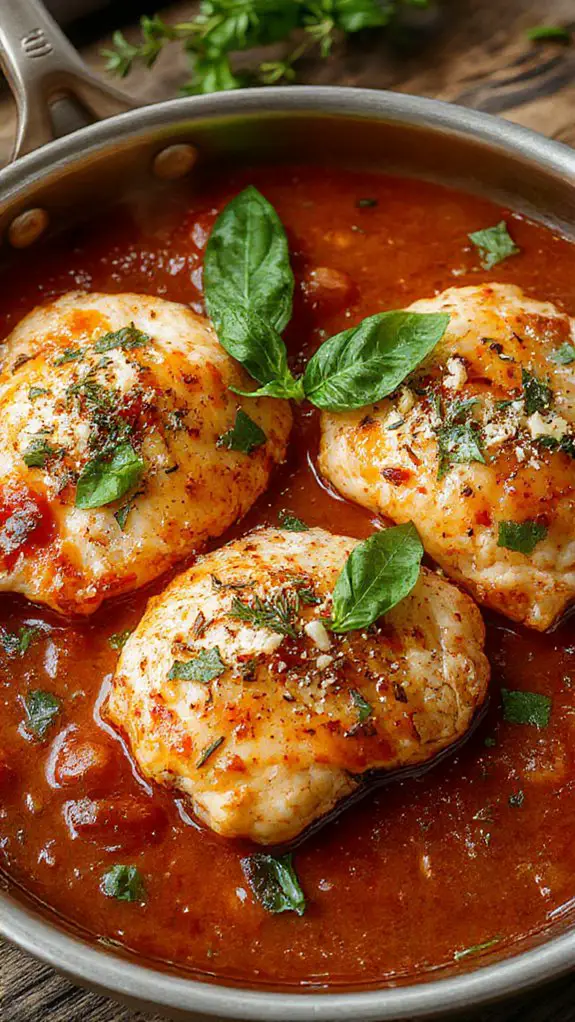 creamy garlic chicken invitation