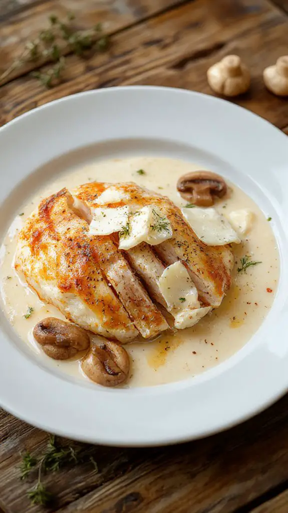 creamy garlic chicken skillet