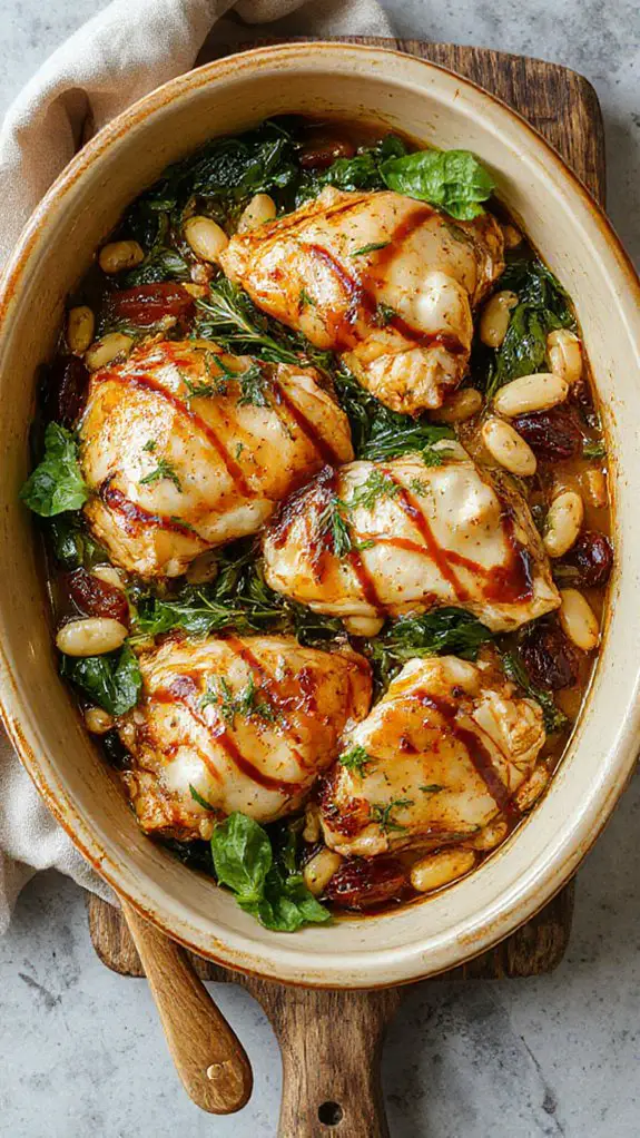 creamy herb chicken bake