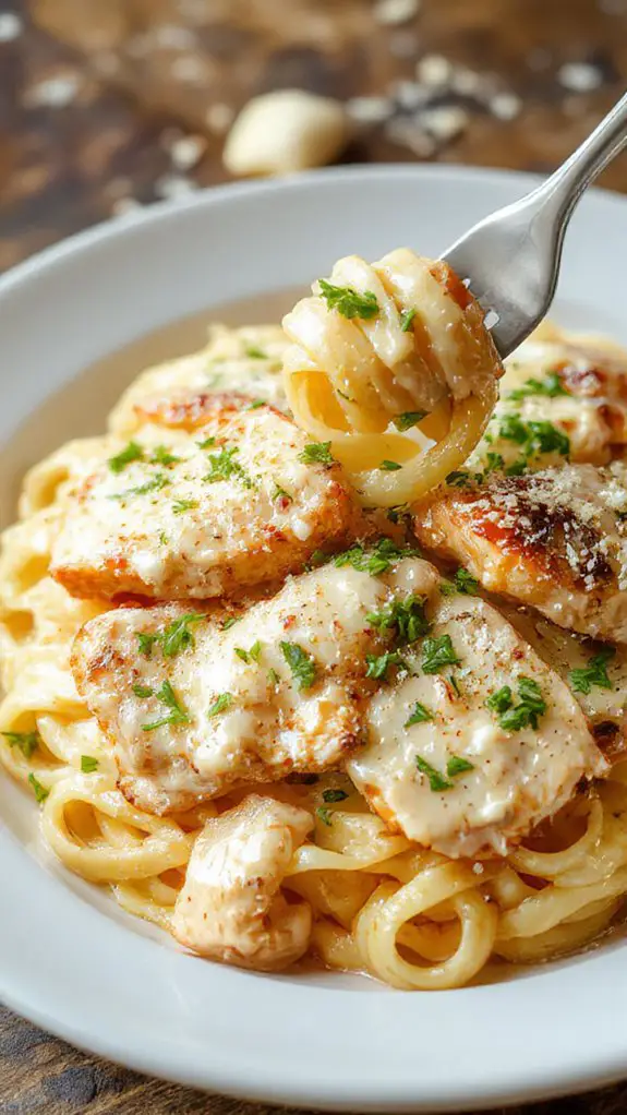 creamy homemade alfredo pasta