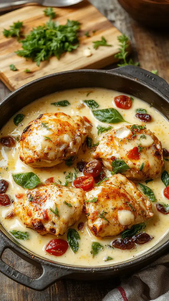 creamy italian chicken bake