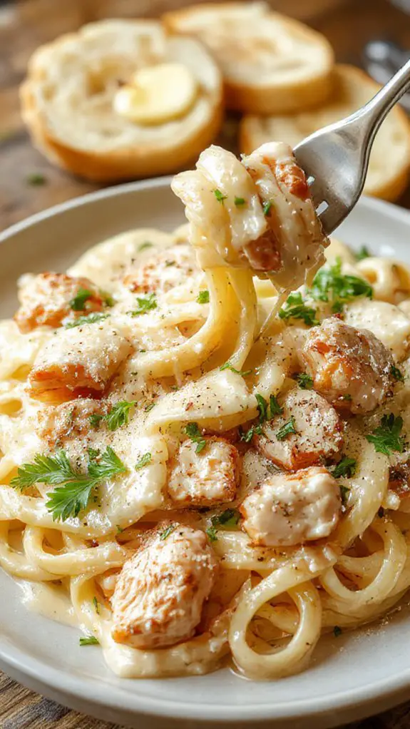 creamy pasta chicken dish