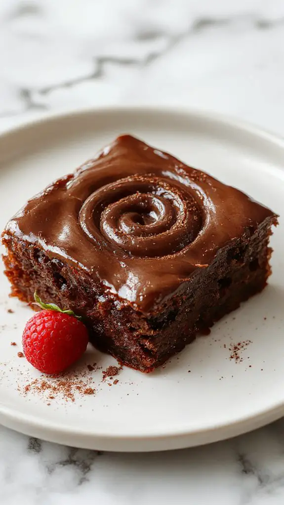 fudgy chocolate mousse brownies
