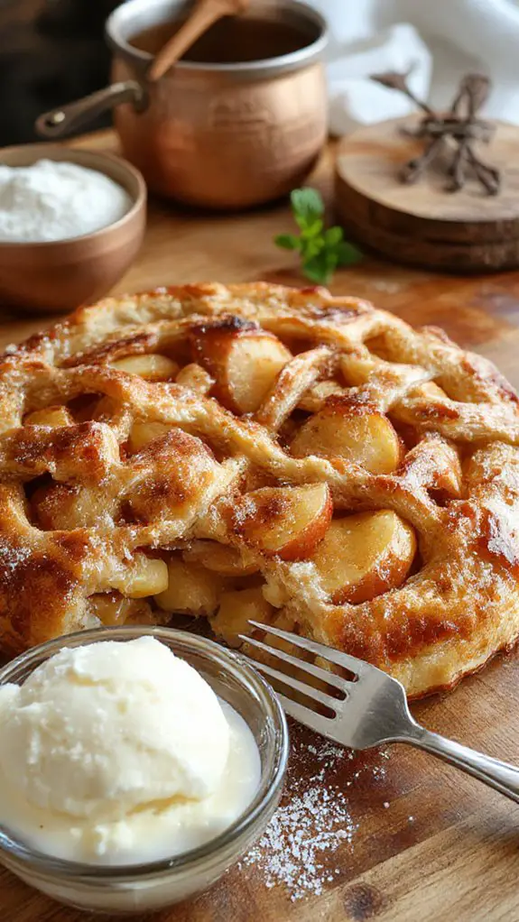 golden crust bubbling filling