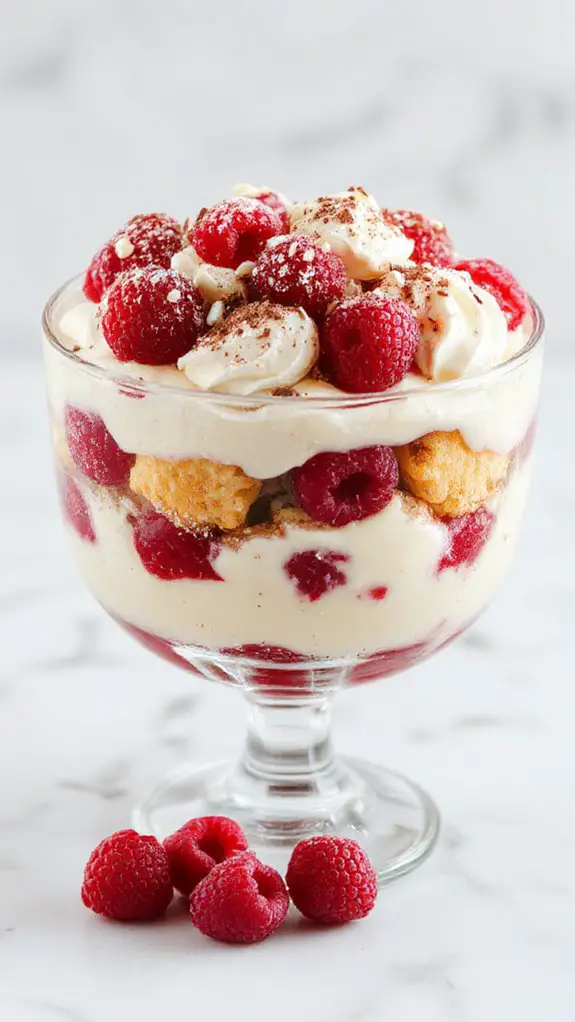 layered white chocolate tiramisu