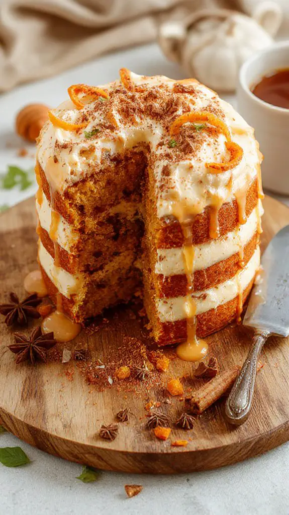 moderate calorie pumpkin cake