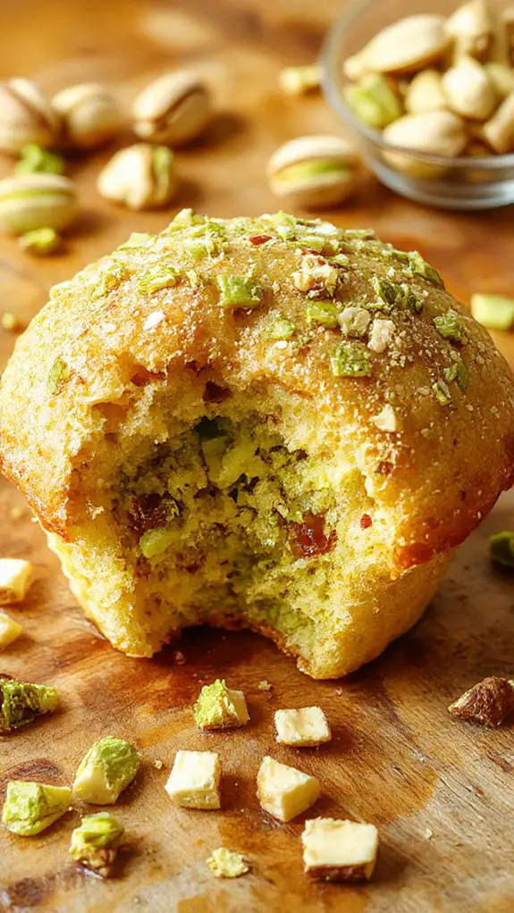 moist pistachio muffin secrets