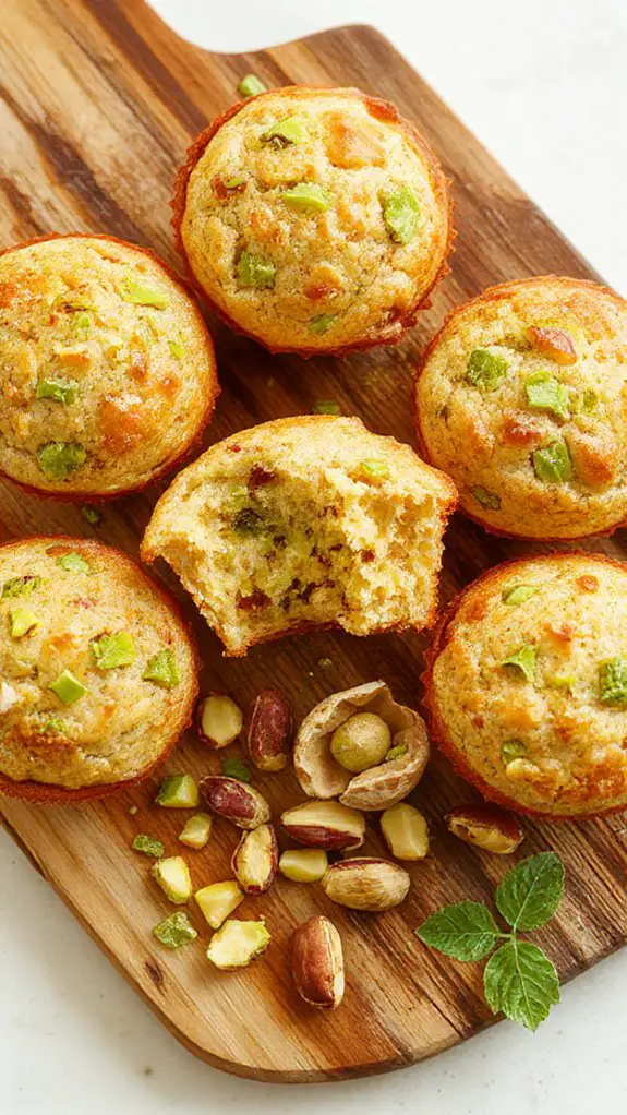 nut loaded pistachio muffins