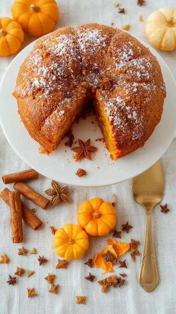 oil based chai pumpkin cake