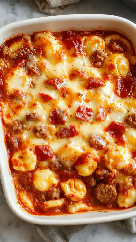 pasta pizza fusion dish