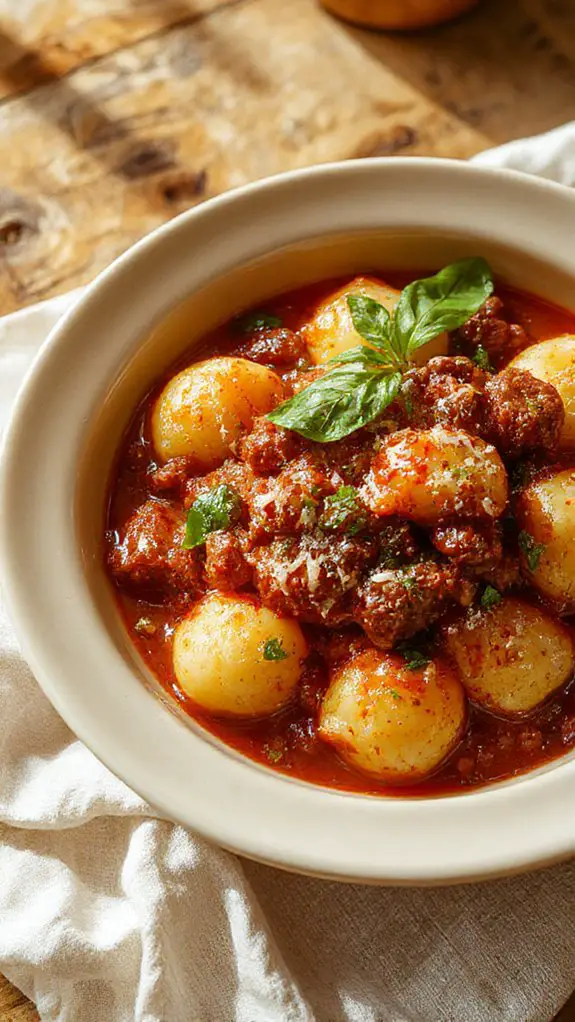 quick beef gnocchi bliss