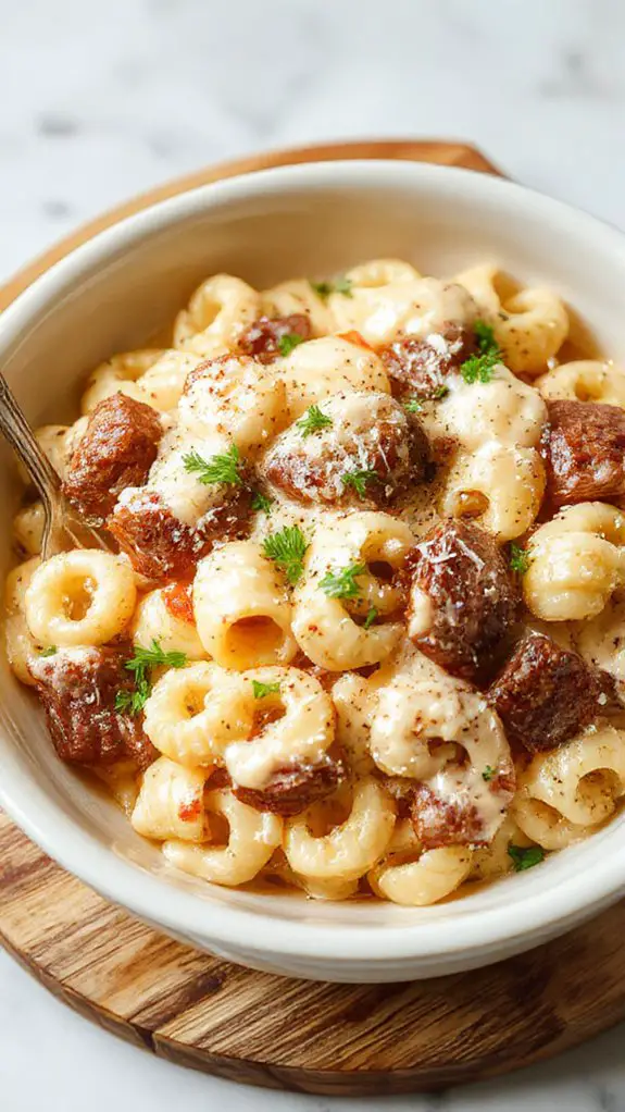 quick creamy garlic pasta