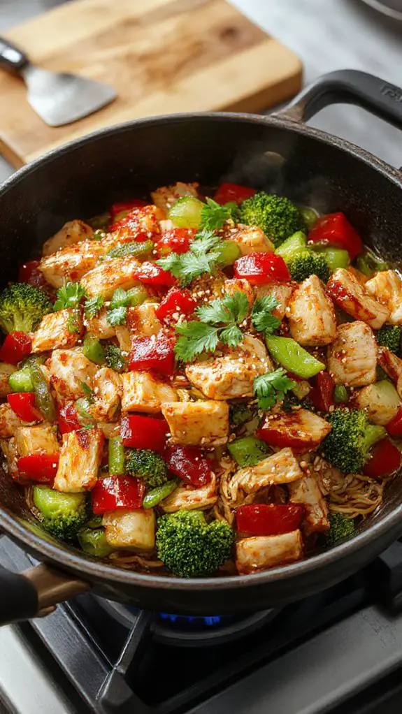 quick savory veggie stir fry