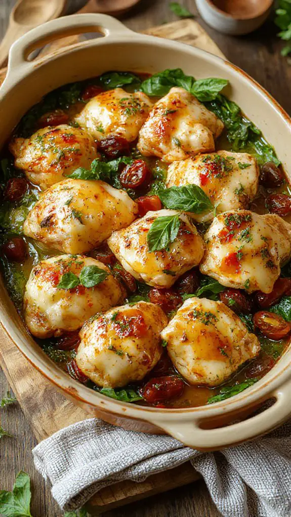 rich tuscan chicken casserole