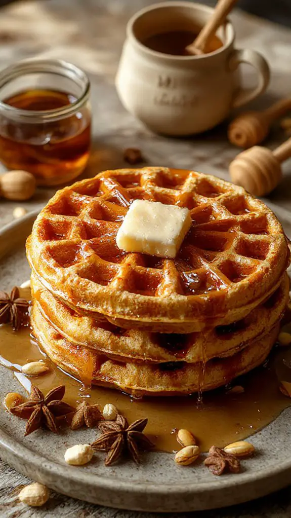 spiced pumpkin waffle perfection