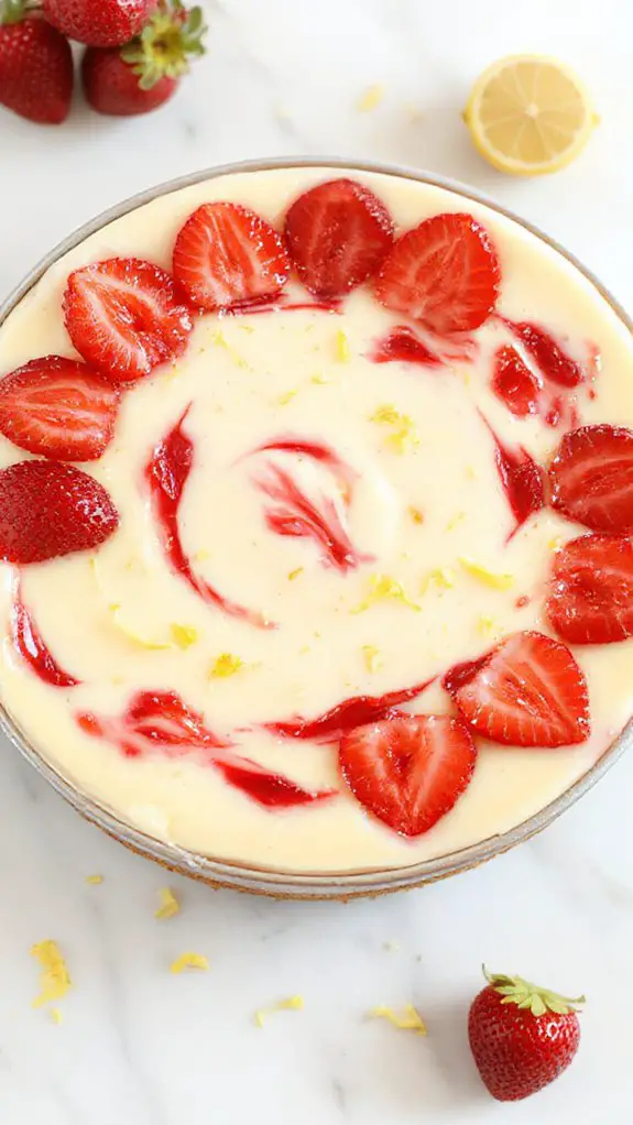 sweet citrus dessert creation