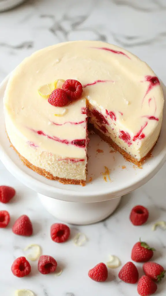 zesty creamy raspberry lemon