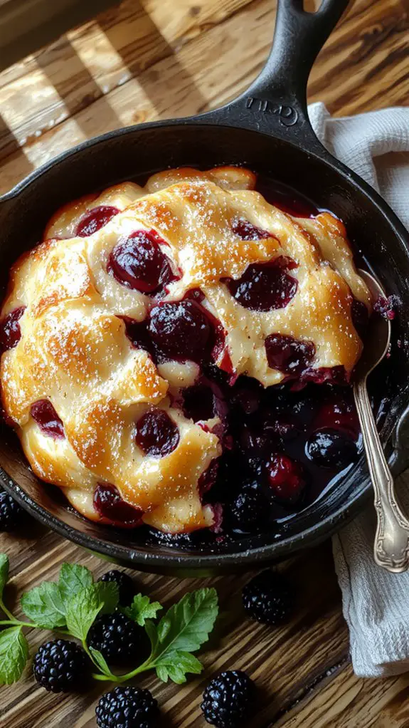 antioxidant rich blackberry cobbler