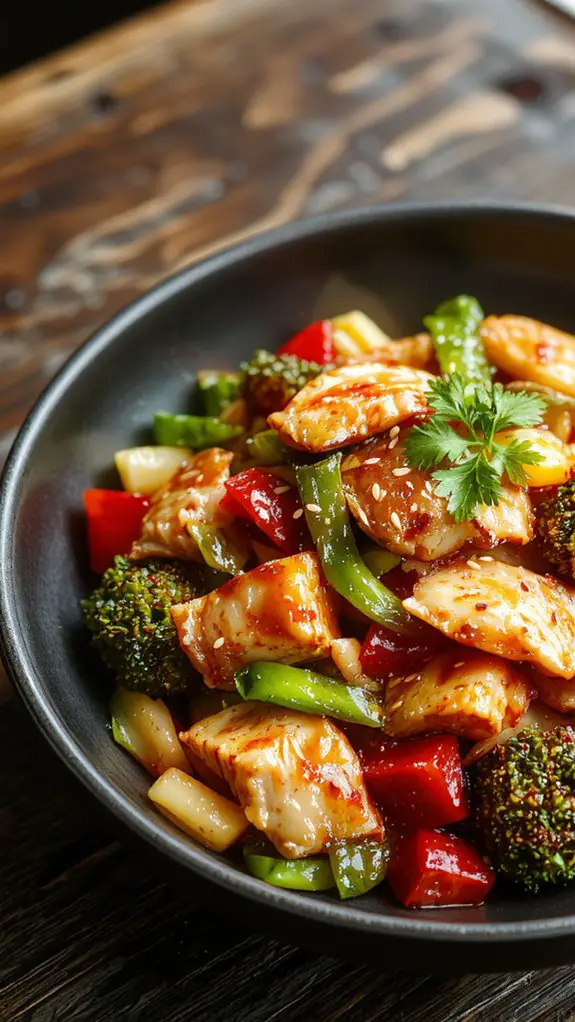 balanced protein rich meal
