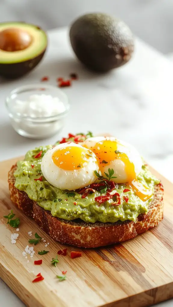 creamy green toast topping