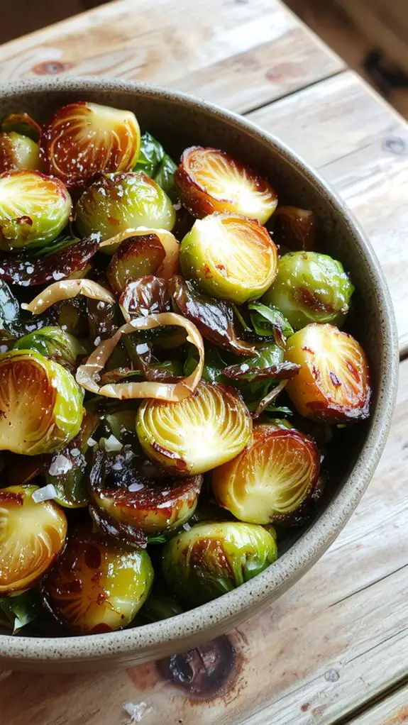 crispy roasted brussels delight