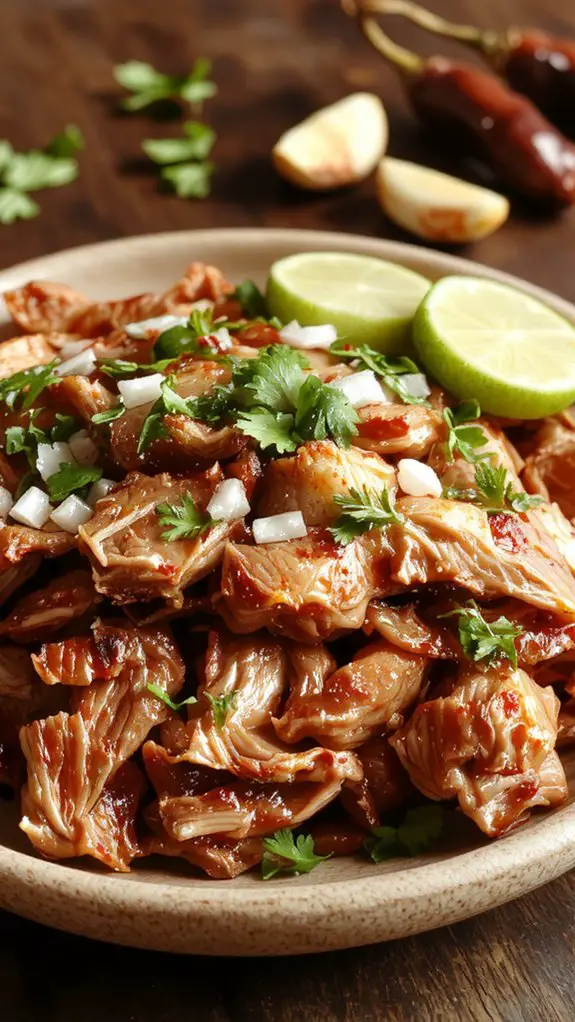 crispy tender citrus infused pork