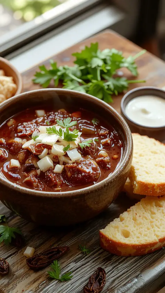flavorful bacon base chili