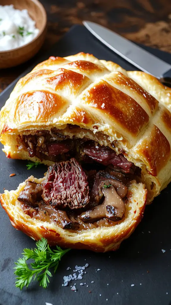 golden crusted beef masterpiece