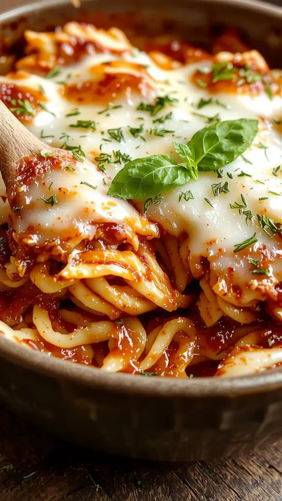 hearty cheesy pasta comfort
