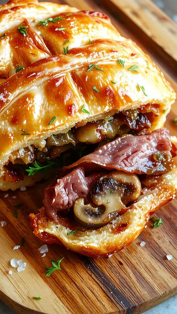 prosciutto wrapped beef wellington