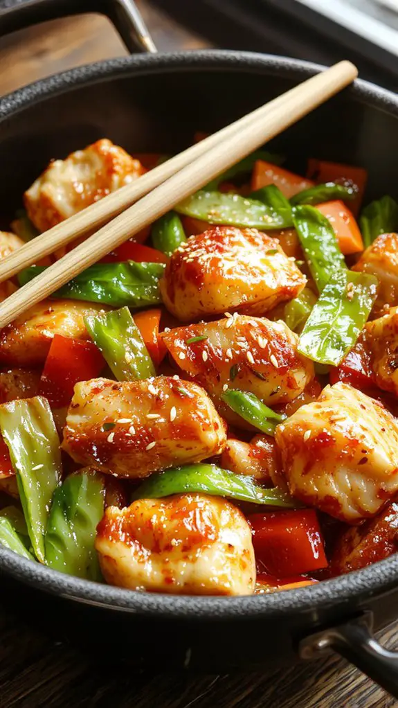 savory chicken vegetable stir fry