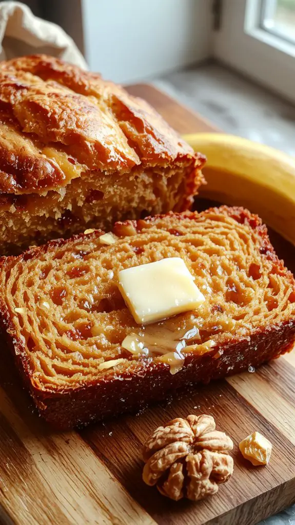 sweet walnut banana bread
