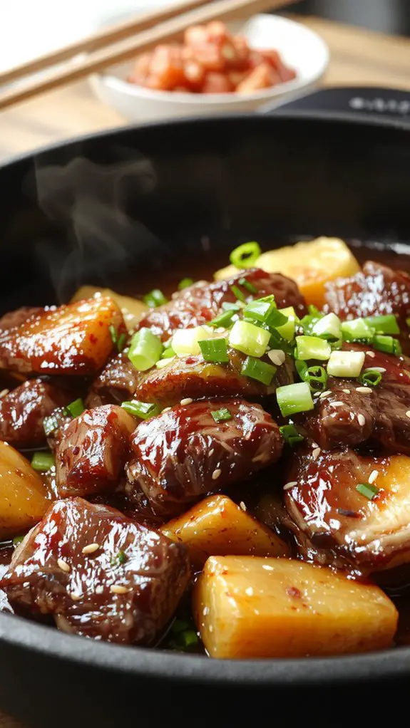 thin sliced marinated beef