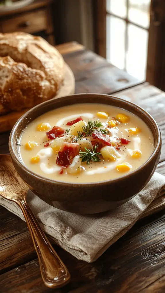 bacon infused creamy chowder