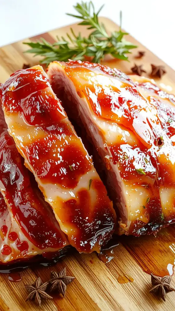 baste glaze caramelize rest