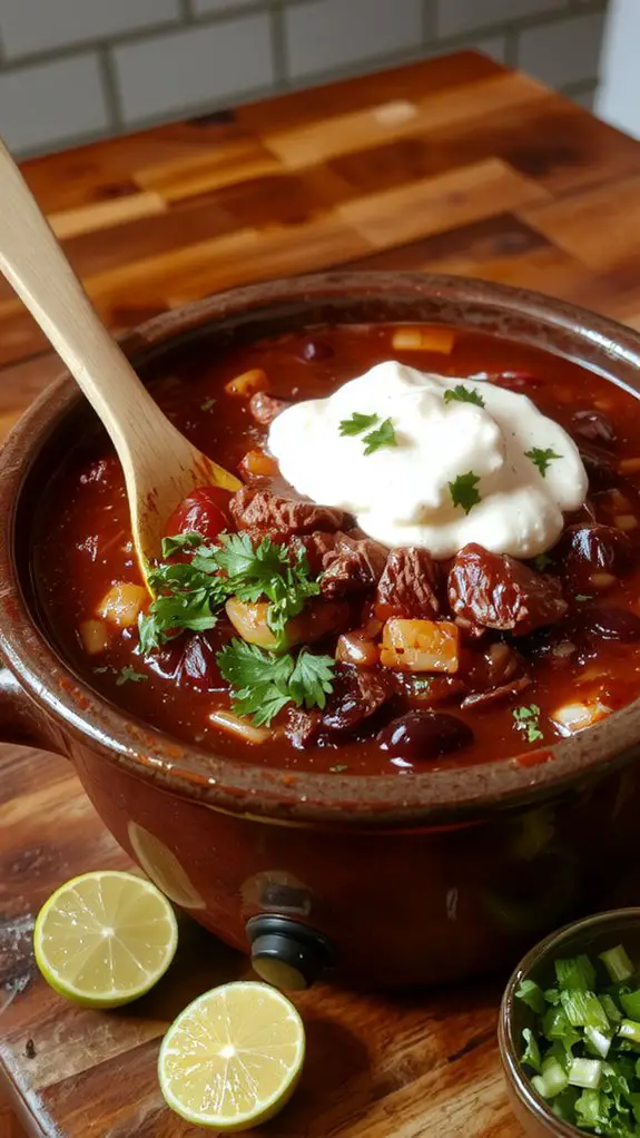 The Best Homemade Crockpot Chili Recipe 3 brighten rest customize thicken