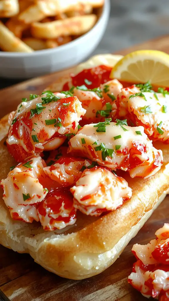 butter toasted split buns