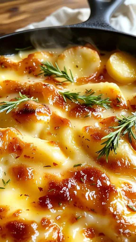 cheesy layered potato bake