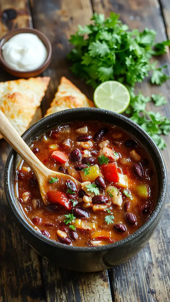 The Best Homemade Vegetarian Chili Recipe 3 chop saut simmer garnish