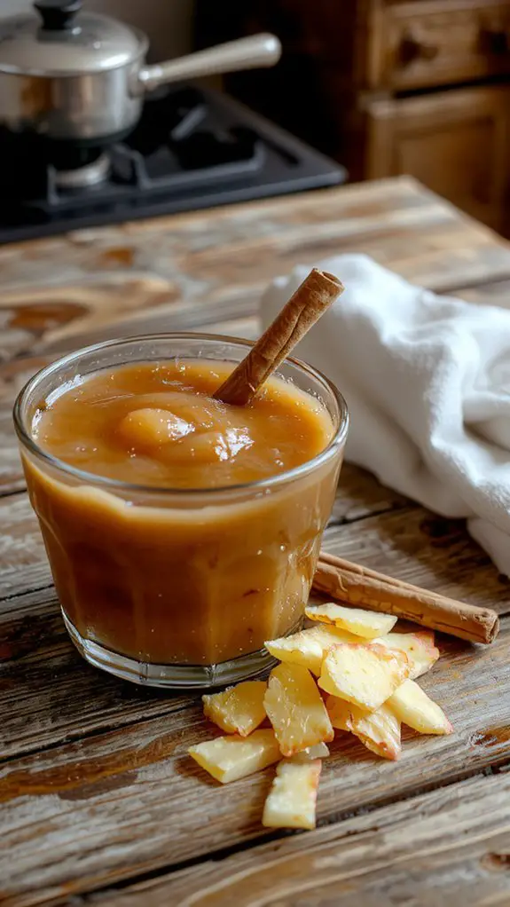 chunky simmered cinnamon applesauce