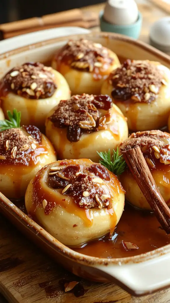 cinnamon stuffed oven baked apples