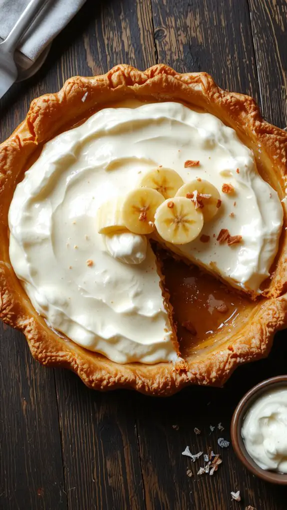 creamy banana pie creation