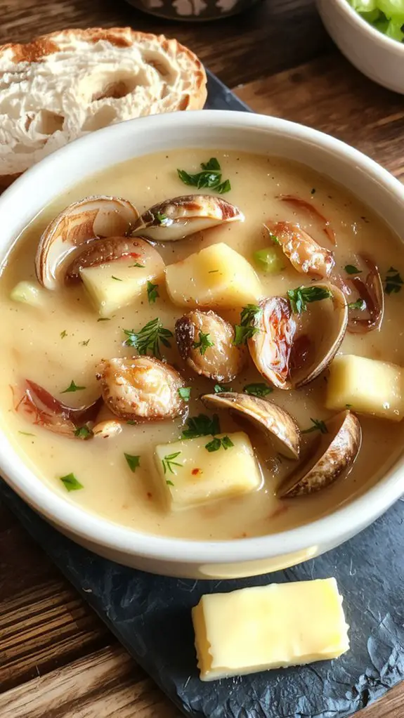 creamy clam potato chowder