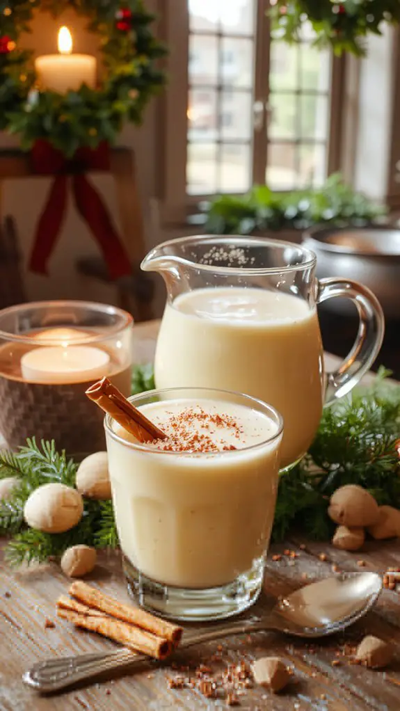 creamy festive holiday drink