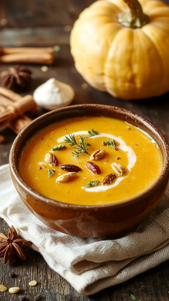 creamy seasonal vegetable soup