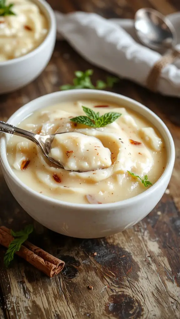 creamy spiced rice dessert