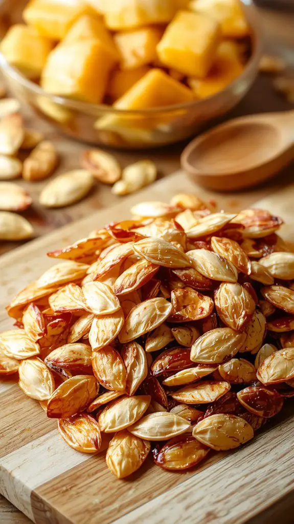 crispy roasted pumpkin seeds