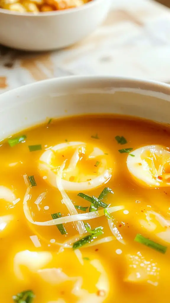 delicate egg ribbon technique