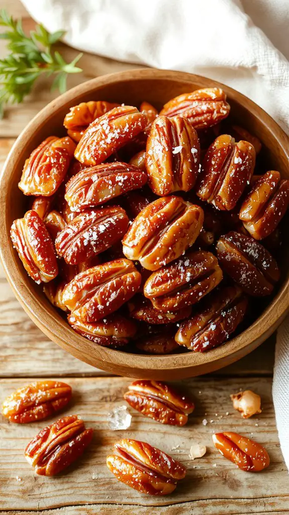 evenly roasted crisp pecans