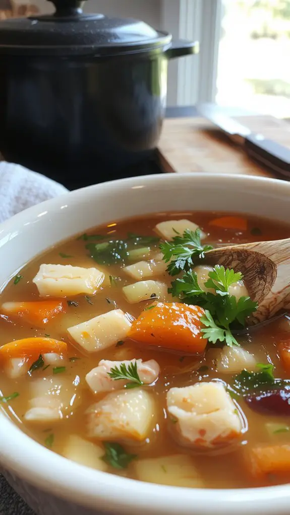 flavorful turkey soup steps